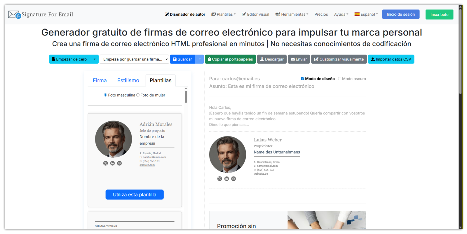 Comparación de los mejores generadores de firmas de correo electrónico