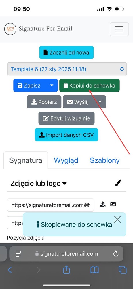 Skopiuj podpis do schowka